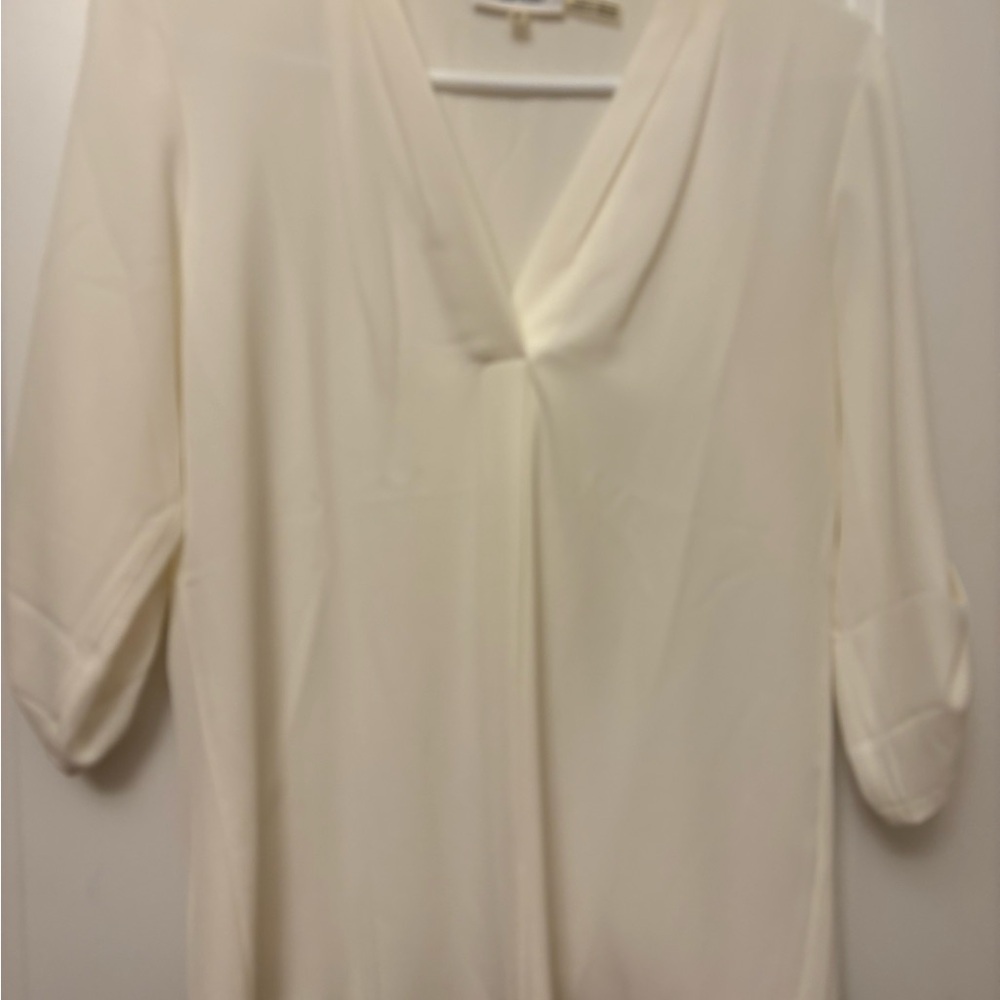 Elegant Cream Women's Top